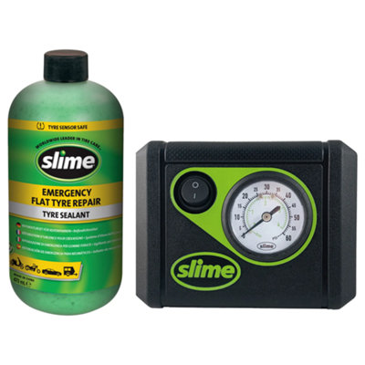 Slime Smart Repair Emergency Flat Tyre Repair Sealant Puncture Air ...