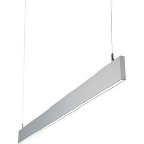 Slimline Commercial Suspension Light - 1500mm x 20mm - 40W Cool White LED