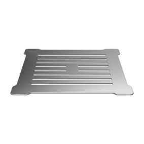 Slimline Shower Tray Grill Waste - Black with Chrome Top - Balterley