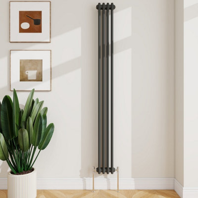 Sline Radiator Classic 2 Column Cast Iron Inspired Radiators Anthracite ...