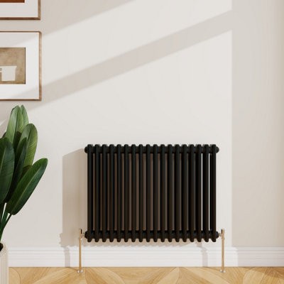 Sline Radiator Classic 2 Column Cast Iron Inspired Radiators Black for ...