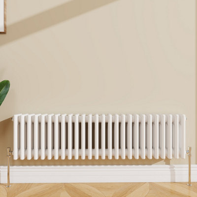 Sline Radiator Classic 2 Column Cast Iron Inspired Radiators White for ...