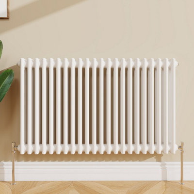 Sline Radiator Classic 2 Column Cast Iron Inspired Radiators White for ...
