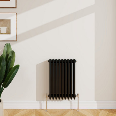 Sline Radiator Classic 3 Column Cast Iron Inspired Radiators Black for ...