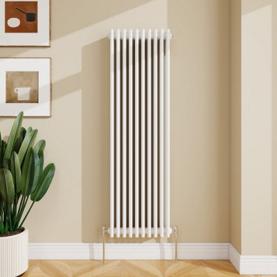 SLINE RADIATOR CLASSIC 3 COLUMN CAST IRON INSPIRED RADIATORS WHITE FOR ...