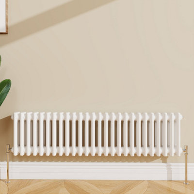 Sline Radiator Classic 3 Column Cast Iron Inspired Radiators White for ...