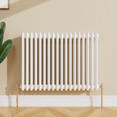 Sline Radiator Classic 3 Column Cast Iron Inspired Radiators White for ...