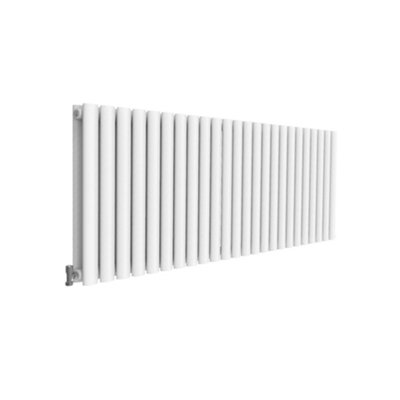 SLINE RADIATOR HORIZONTAL DOUBLE PANEL OVAL COLUMN WHITE DESIGNER ...