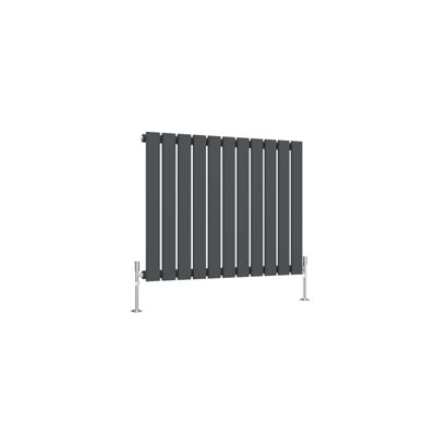 Sline Radiator Horizontal Single Panel Flat Anthracite Designer ...