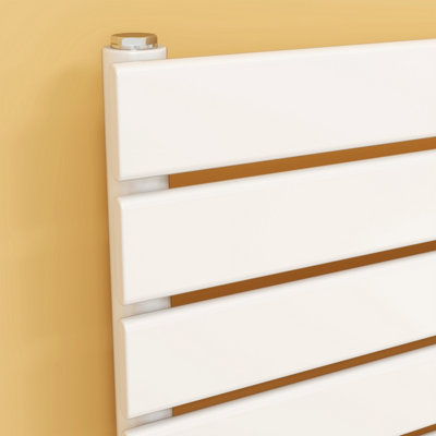 Sline Radiator Horizontal Single Panel Flat White Designer Radiator ...