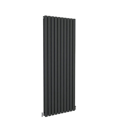 Sline Radiator Vertical Double Panel Oval Column Anthracite Designer ...