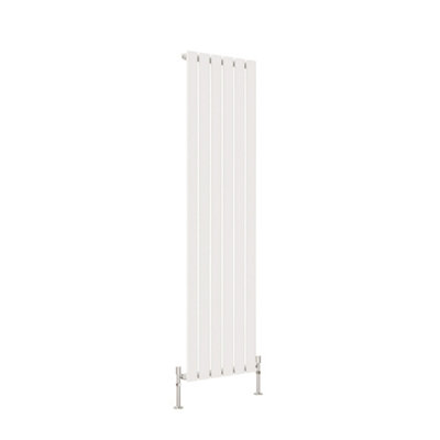 Sline Radiator Vertical Single Panel Flat White Designer Radiator ...