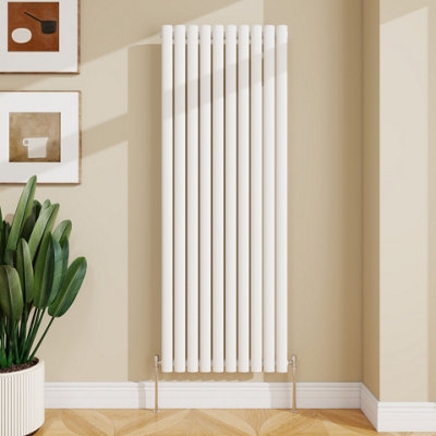 Sline Radiator Vertical Single Panel Flat White Designer Radiator ...