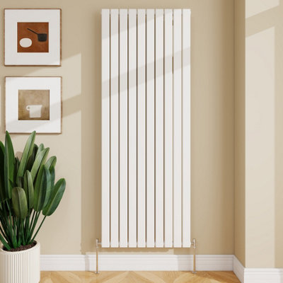Sline Radiator Vertical Single Panel Flat White Designer Radiator ...