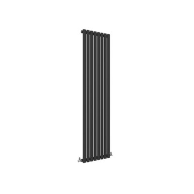 Sline Radiator Vertical Single Panel Oval Column Black Designer ...