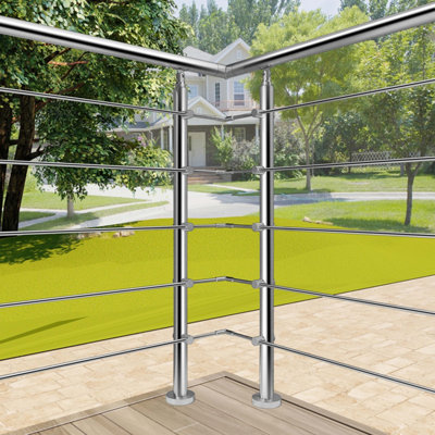 SLINE Stair Handrail Kit,Balustrade, Stainless Steel Banister for Steps ...