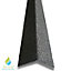 Slip A Way Stair & Step Nosing Cover Anti Slip Treads GRP Heavy Duty for High Traffic Areas - 1x GRP nosing black 2000mm