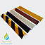 Slip A Way Stair & Step Nosing Cover Anti Slip Treads GRP Heavy Duty for High Traffic Areas - 1x GRP nosing black 700mm