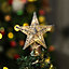 Sliver Lighted Up Christmas Tree Topper Star Christmas Decoration Xmas Ornament
