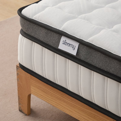 Sloomy 5FT Comfort Mattress Deep Memory Hybrid Foam Pocket Spring ...
