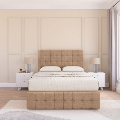Sloomy 6FT Berlin Naples Sand Bed Set With 2 Drawers & Footboard ...