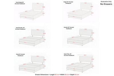 Sloomy Ashford Pebble Plush Divan Bed With Mattress No Drawers 26 ...