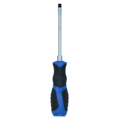 Slotted Flat Headed Screwdriver SL5.5 5.5mm x 100mm Magnetic Tip Rubber ...