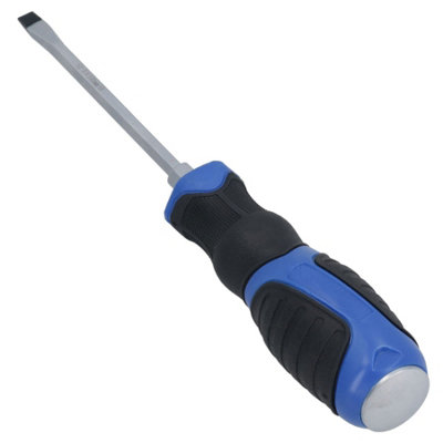 Slotted Flat Headed Screwdriver SL5.5 5.5mm x 100mm Magnetic Tip Rubber ...