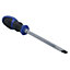Slotted Flat Headed Screwdriver SL8 8mm x 150mm Magnetic Tip + Rubber Grip
