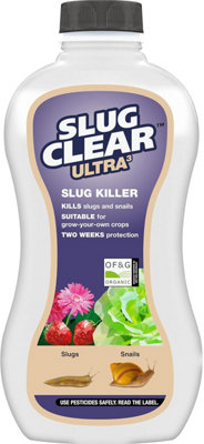 Slug Clear Ultra 3 Slug & Snail Killer Pellets 685g - Organic, Treats 228m²