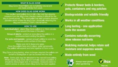 Slug Gone Wool Pellets Repellent Effective Slug Snail Barrier Organic Safe 5L