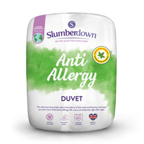 Slumberdown Anti Allergy 10.5 Tog All Year Round Duvet, Single