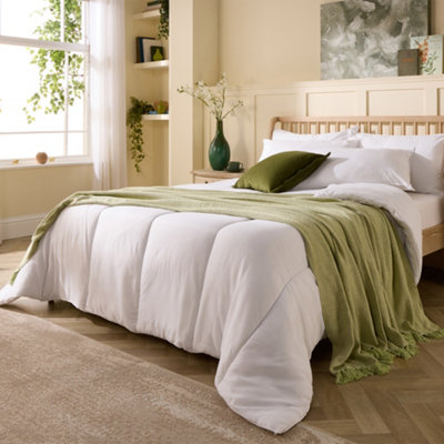 Slumberdown Anti Allergy Double Duvet 4.5 Tog Lightweight Cool Summer Quilt Anti Bacterial Soft Touch Cover Machine Washable