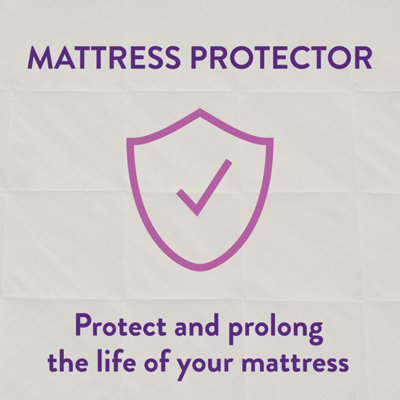 Slumberdown Anti Allergy Pillow Protector Quilted Cotton Cover Envelope Closure Machine Washable Reduces Dust Mites, 1 Pack