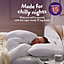 Slumberdown Chilly Nights Double Duvet 15 Tog Extra Warm Heavyweight Quilt Ideal for Cold Winter Nights Cosy Washable 200x200cm