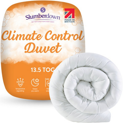 Slumberdown Climate Control Single Duvet 13.5 Tog Temperature Regulating Winter Quilt for Cold & Chilly Nights Machine Washable