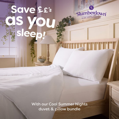 Slumberdown Cool Summer Nights King Duvet 7.5 Tog Lightweight Cooler ...
