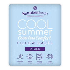 Slumberdown Cool Touch PCM Pillowcase, 2 Pack