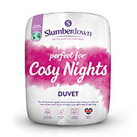 Slumberdown Cosy Nights Double Duvet 10.5 Tog All Year Round Quilt Ideal for Summer & Winter Soft Touch Cover Machine Washable