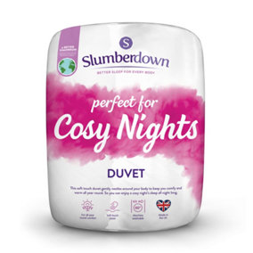 Slumberdown Cosy Nights Double Duvet 10.5 Tog All Year Round Quilt Ideal for Summer & Winter Soft Touch Cover Machine Washable