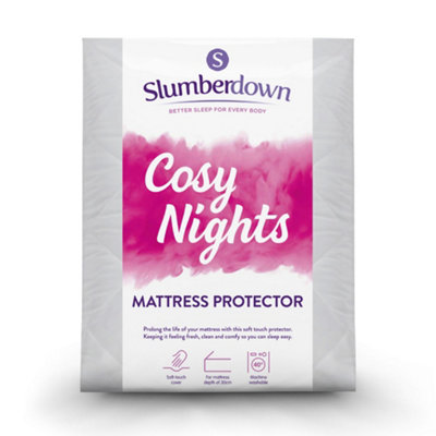 Slumberdown Cosy Nights Mattress Protector, Double DIY at B&Q