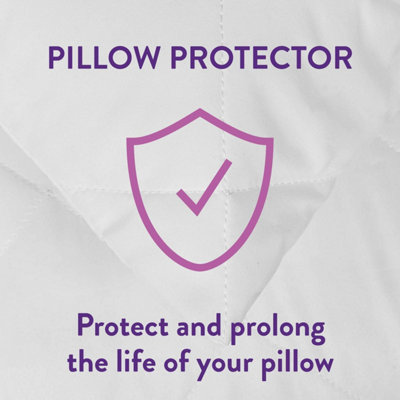 Slumberdown Cosy Nights Pillow Protector Soft Touch Cover Envelope Closure Machine Washable, 2 Pack
