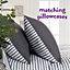 Slumberdown Coverless Duvet Double 10.5 Tog 2n1 Design Matching Pillow Case Reversible All Year Round Stripe Cover Washable