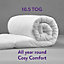 Slumberdown Feels Like Down Double Duvet 10.5 Tog All Year Round Quilt Summer Winter 2 Medium Support Pillows Washable