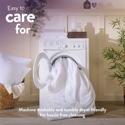 Slumberdown Feels Like Down Duvet 13.5 Tog King Winter Duvet With 2 Pillows