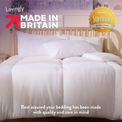 Slumberdown Feels Like Down Duvet 13.5 Tog King Winter Duvet With 2 Pillows