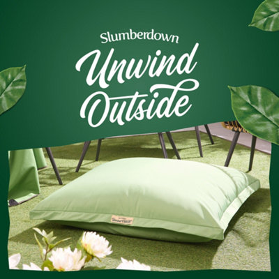 Slumberdown Outdoor Floor Cushion Waterproof Extra Large Durable Floor Cushions for Garden Campervan Camping 102x105cm