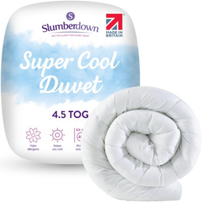 Slumberdown Super Cool 4.5 Tog Duvet, Super King