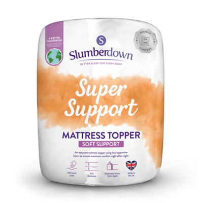Slumberdown Super Support Mattress Topper, Soft Support, Super king ...