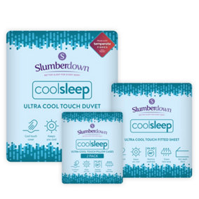 Slumberdown Ultracool Nylon Duvet, Fitted Sheet & 2 Pillowcases